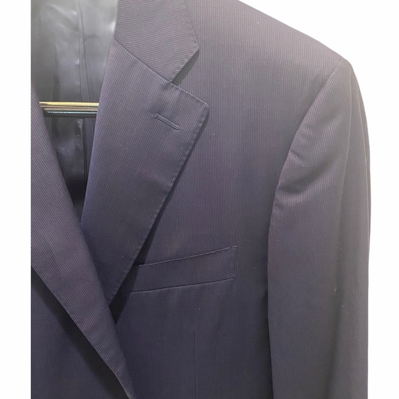 Canali 1934 Recent 50 40R Navy Micro Stripe Jacket - Picture 8 of 8